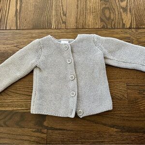 Hanna Andersson 12-18 month Gray Knit Kids Jacket